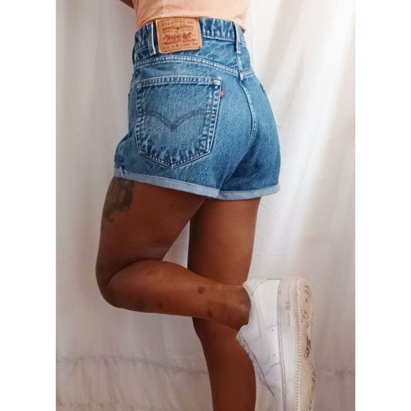 Levi's 505 Reworked Denim Shorts 407 - Picture 2 of 9